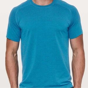 lululemon athletica Men's Amalfi Blue Short Sleeve Tee